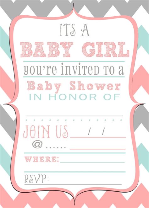 Create your own custom baby shower invitation in minutes. Free baby shower printable invitation | Free baby shower ...