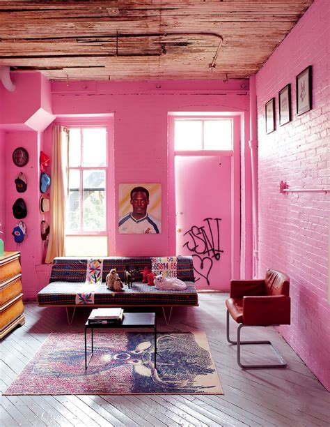 Colour Combination For Living Room In Pink