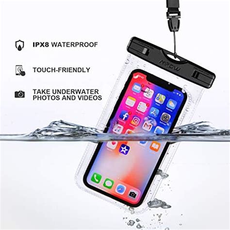 Mpow Universal Waterproof Case Ipx8 Waterproof Phone Pouch Dry Bag