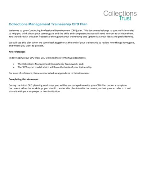 Cpd Planning Guide Template