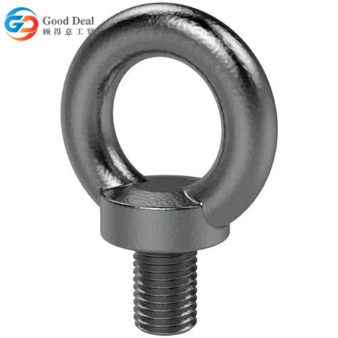 Heavy Duty Hot Dip Galvanized Oval Eye Bolt For Electric Power Fittings