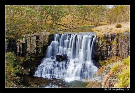 Ebor Falls Waterfall Landscape Water