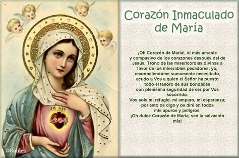 Virgen MarÍa Ruega Por Nosotros Oraciones Al Inmaculado CorazÓn De