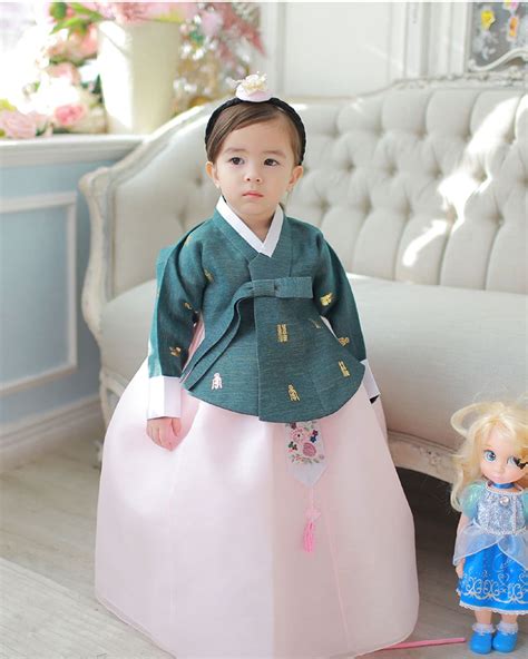 Hanbok Dress Girls Baby Korea Traditional Clothing 1 10 Ages Etsy