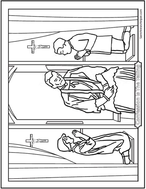 7 sacraments & other christian symbols clip art price: Confession Coloring Page: Penance And Reconciliation