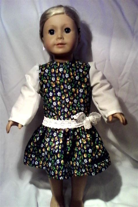 18 Doll Dress 18 Flowered Doll Dress 18 Etsy American Girl Dress