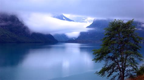 Wallpaper | Nature | photo | picture | mountains, fog, river