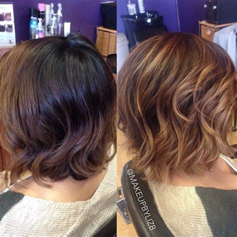 While balayage hairstyles are traditionally performed on women with darker natural hair, this is not golden caramel balayage highlights on bob haircut. 30 Stunning Balayage Hair Color Ideas for Short Hair 2021