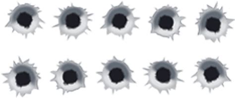 Download Bullet Hole Bullet Holes Vector Png Transparent Png