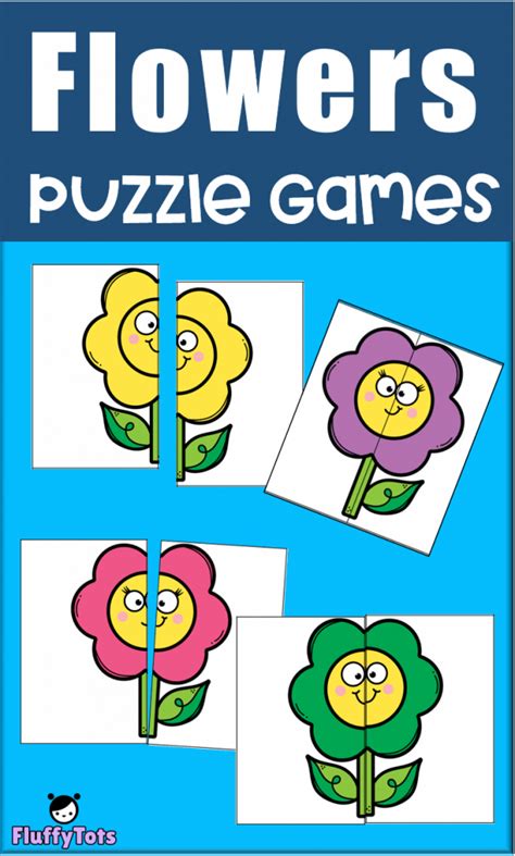 Flowers Puzzle Games Free 8 Super Simple Puzzles For Your Toddlers