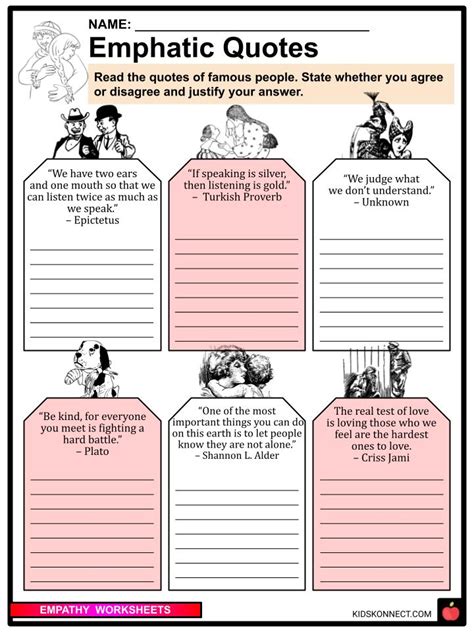 Empathy Worksheets And Facts Types Value Impact