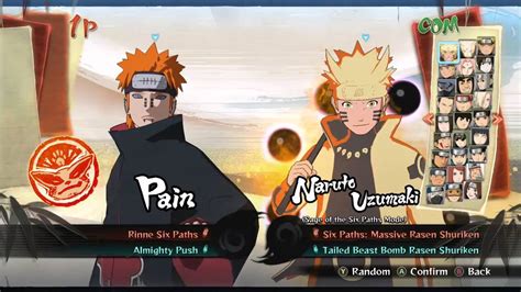 Naruto Shippuden Ultimate Ninja Storm 4 All Characters Youtube