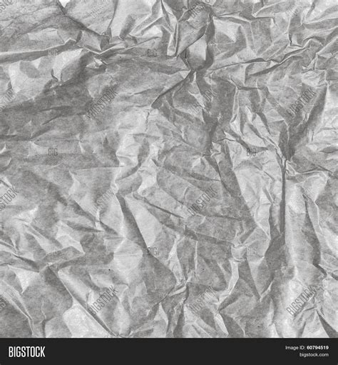 Crumpled Gray Paper Image Photo Free Trial Bigstock
