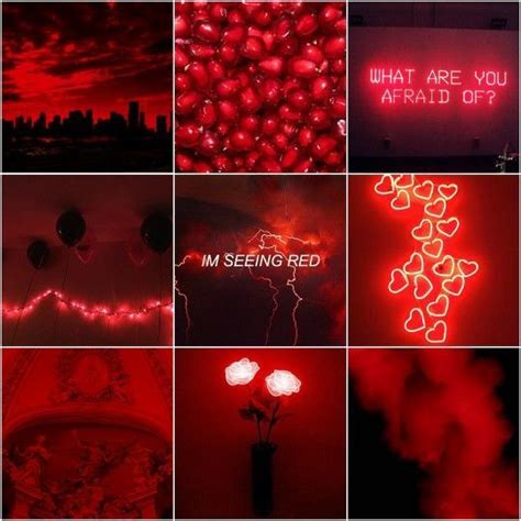 ʚ𝗣𝗳𝗽 𝗖𝗮𝗳𝗲ɞ Aries Aesthetic Aesthetic Collage Red Aesthetic