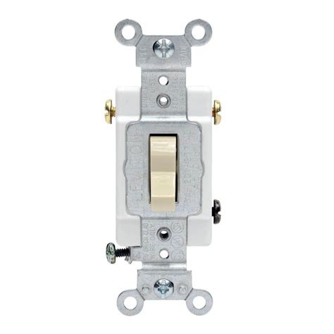 Leviton 20 Amp 3 Way Preferred Toggle Switch Ivory R51 0csb3 2is The