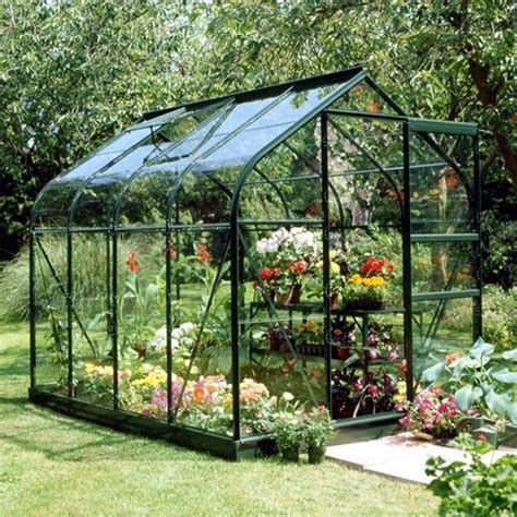 Buy Halls Supreme 6x8 Greenhouse Forest Green