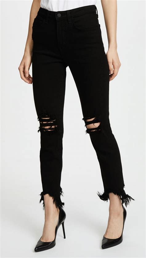 Womens Jeans Lagence Highline High Rise Skinny Jeans With Hem
