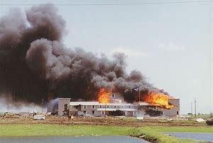 Image result for Branch-Davidianâ€™s compound in Waco, TX, burned