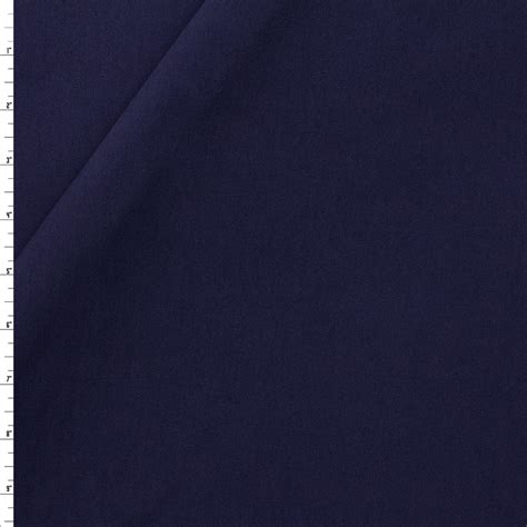 Cali Fabrics Navy Blue Designer Viscose Nylon Stretch Twill Fabric By