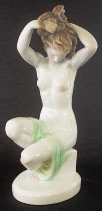Herend Hungary Nude Figure 5706 37cm Zother 20th Century