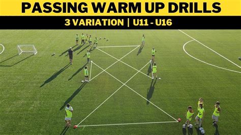 Passing Warm Up Drills For Soccerfootball 3 Variation U11 U16