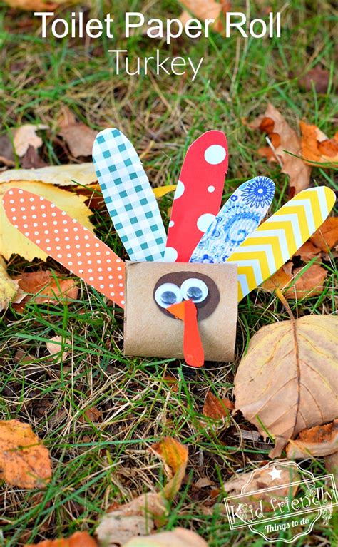 Make A Cute Little Turkey Out Of A Toilet Paper Tube