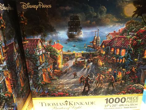300 mickey & minnie thomas kinkade. disney parks kinkade pirates of the caribbean black pearl ...