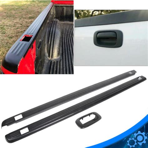 Tailgate Handle Bezel Trim And 65ft Bed Rail Cover Cap For 99 07 Chevy