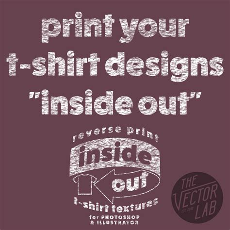 Inside Out Reverse Print T Shirt Textures — Ray Dombroski