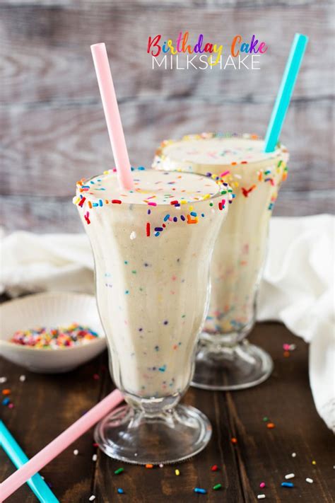 Birthday Cake Milkshake Recipe Birthday Cake Milkshake Dessert