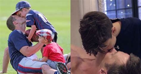 Brady Is A Real Creep Tom Brady Got Into Trouble For Kissing His Son