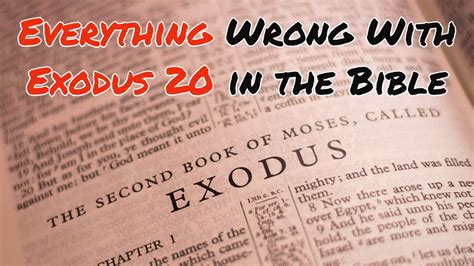 Everything Wrong With Exodus 20 In The Bible Youtube