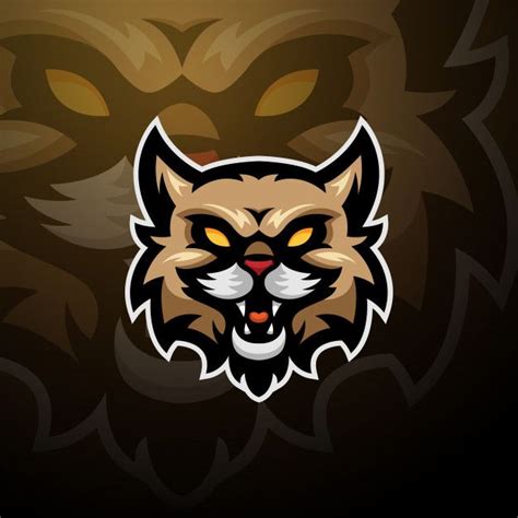 Wild Cat Logo Gaming Esport Cat Graphic Design Cat Logo Design Game