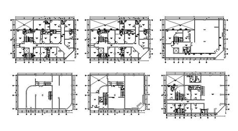 Architectural Plan Of Hostel 2260mtr X 1486mtr With The Different