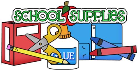 Best School Supplies Clipart 7200