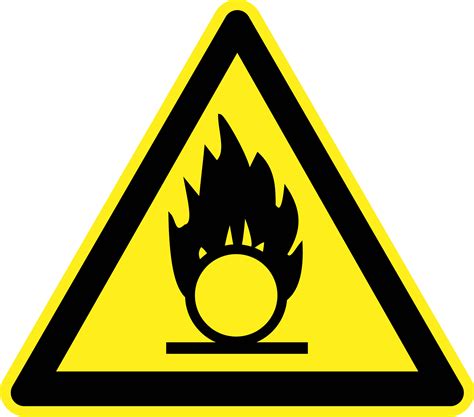 Clipart Fire Hazard Warning Sign