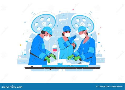 Surgeon And Nurse Perform Surgical Operation Medical Healthcare Stock