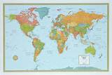 Flat Map Of The World