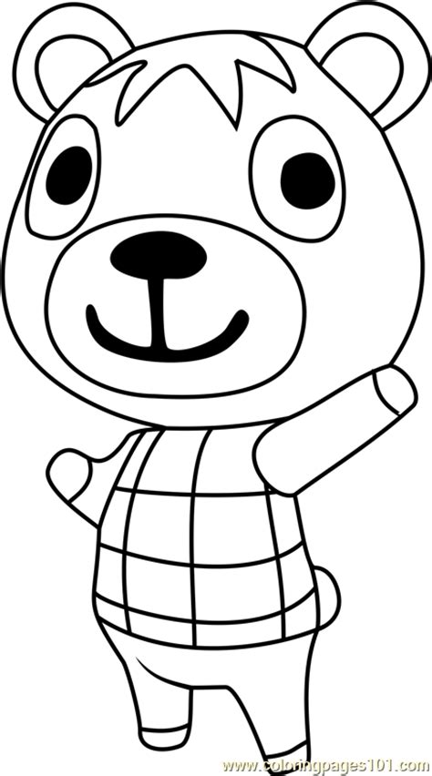 Coloring pages are fun for children of all ages and are a great educational tool that helps children develop fine motor skills, creativity and color recognition! Poncho Animal Crossing printable coloring page for kids ...