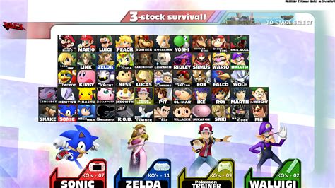Super Smash Bros 2014 Character Select Screen Hd By Connorrentz On