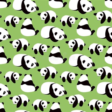 Panda Bear Vector Background Stock Vector Illustration Of Modern