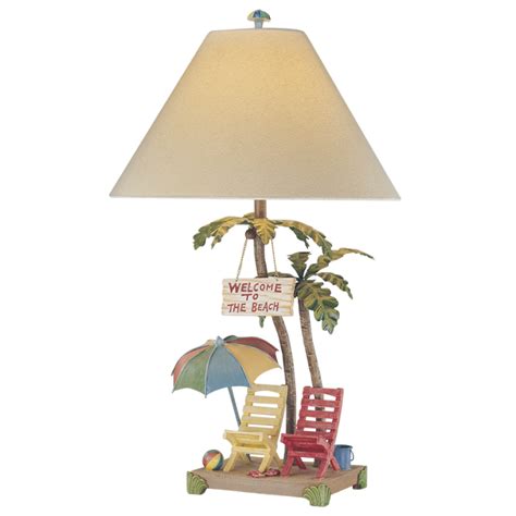 Welcome To The Beach Table Lamp Bronze Lady Home Furnishings