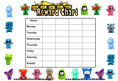 Reward Charts For Multiple Kids