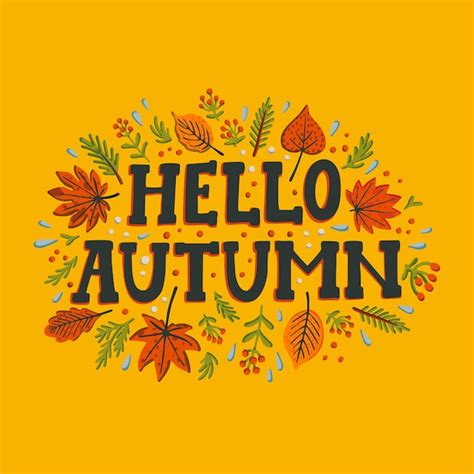 Premium Vector Hello Autumn