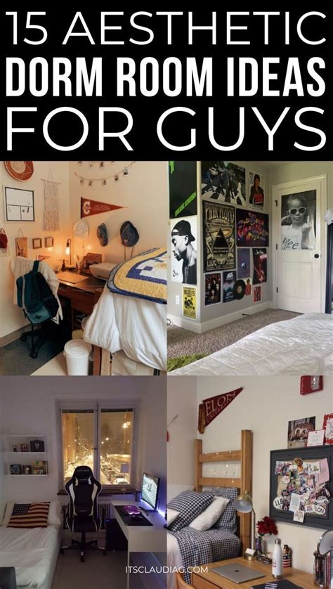 15 dorm room ideas for guys they can easily recreate its claudia g in 2022 dorm room man