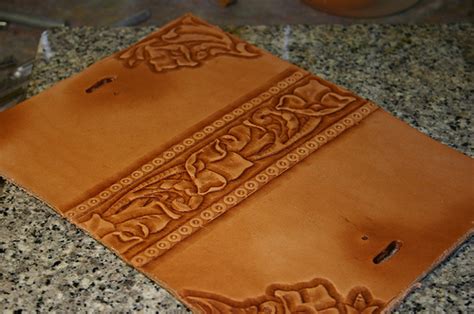 Hand Tooled Leather Book Cover