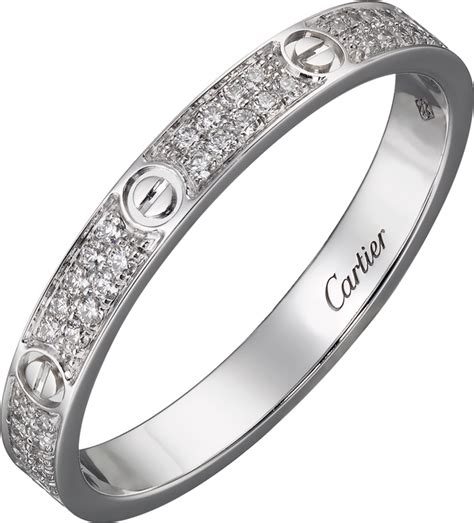 crb4218200 love ring sm white gold diamonds cartier