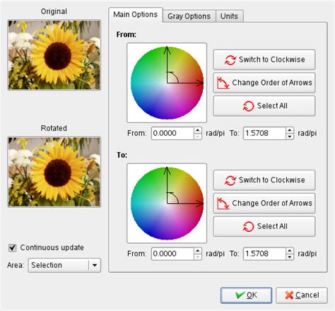 A color wheel is a circular chart that shows primary and secondary colors. 8.37. Rotate Colors