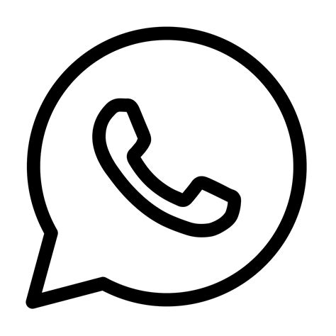 Logo Whatsapp Png Preto Free Logo Image