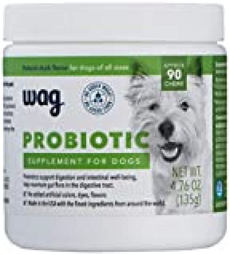 Amazon Brand Wag Probiotic Supplement Chews For Dogs 90 Count